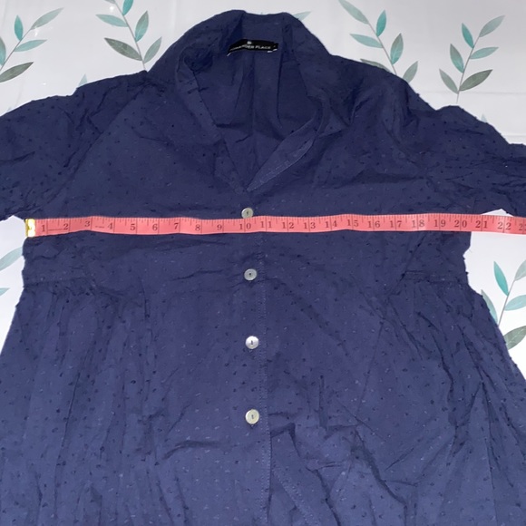 **Last One! Small** Navy Swiss Dot Scarlett Button Down
POMANDER PLACE - Picture 8 of 8